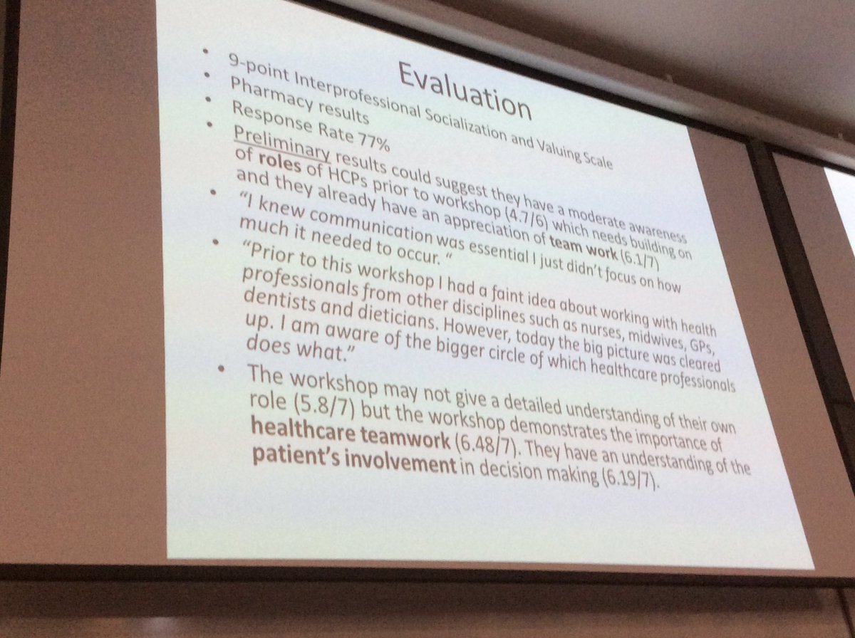 simontweddell's tweet photo. Nicola Brown outlining the results of an evaluation of a new 1st year IPE workshop #MPEC2017 https://t.co/vn1EJgMMha