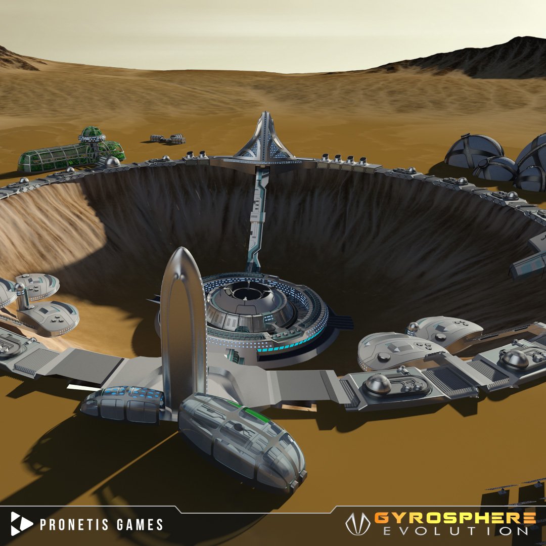 GyroEvolution's tweet image. This is Avantgarde Mars Colony, the latest environment in Evolution! 
Read more in our latest blog post here: bit.ly/marsGE