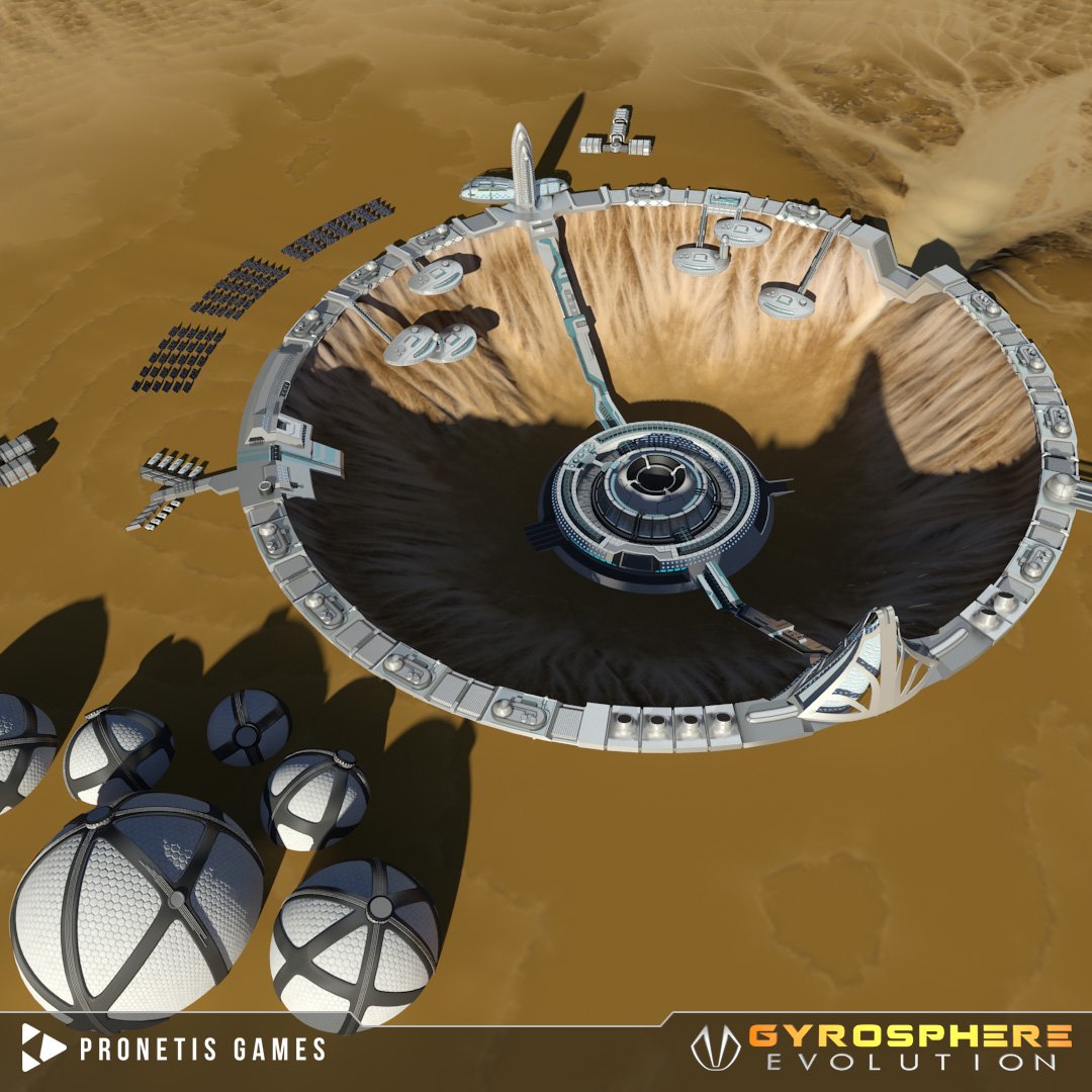 GyroEvolution's tweet image. This is Avantgarde Mars Colony, the latest environment in Evolution! 
Read more in our latest blog post here: bit.ly/marsGE