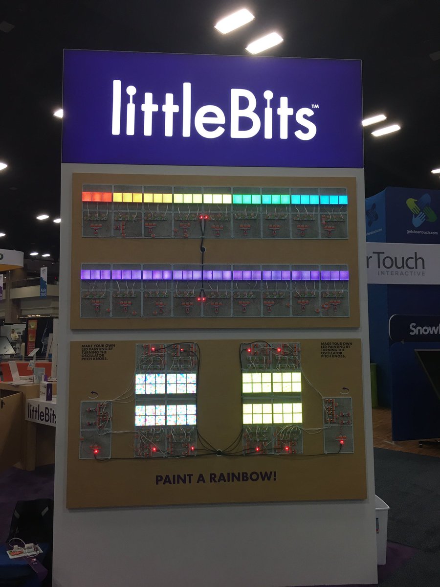 thenerdyteacher's tweet image. This is how you do booth at #ISTE17. #CodeKit