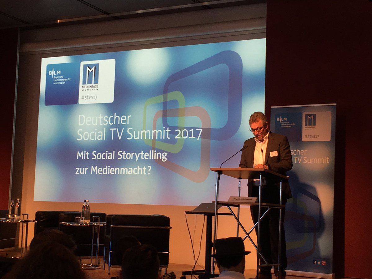 TV die neue Goldader des Internets? Heute beim Deutschen Social TV Summit München. #stvs17