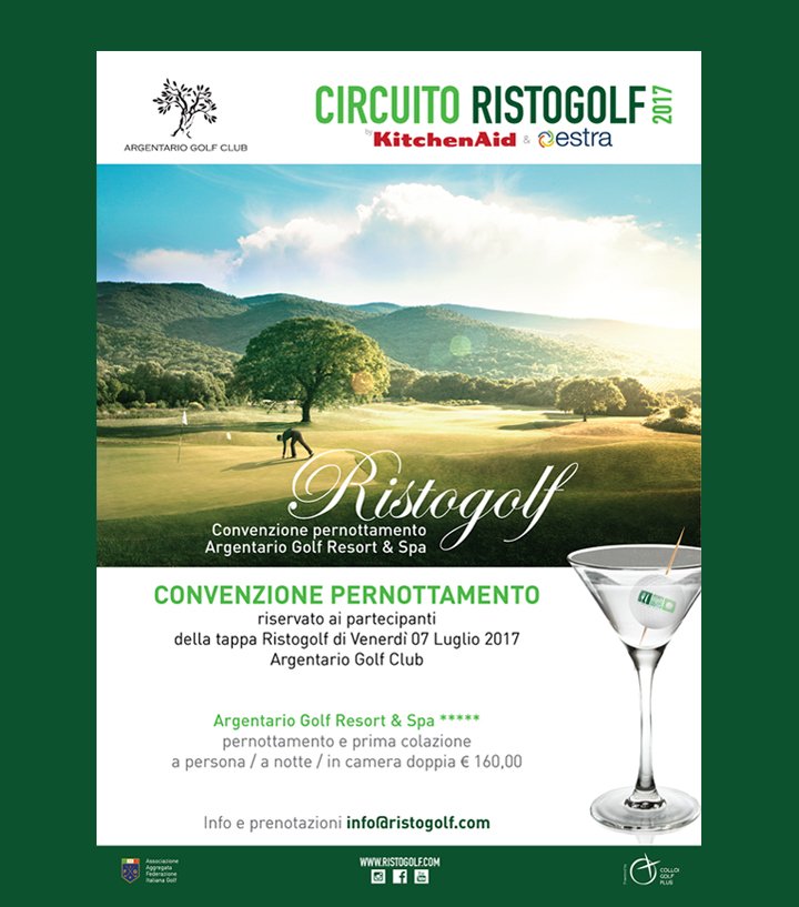 La terza tappa di #Ristogolf2017 sarà il 7 luglio nel paradiso dell’Argentario Golf Resort &amp; Spa