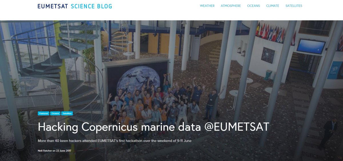 eumetsat's tweet photo. New on the #scienceblog: Hacking #Copernicus marine data @EUMETSAT https://t.co/ZIgpF5uVVV @CopernicusEU @CMEMS #datavizrm https://t.co/PlTkWsYUZW