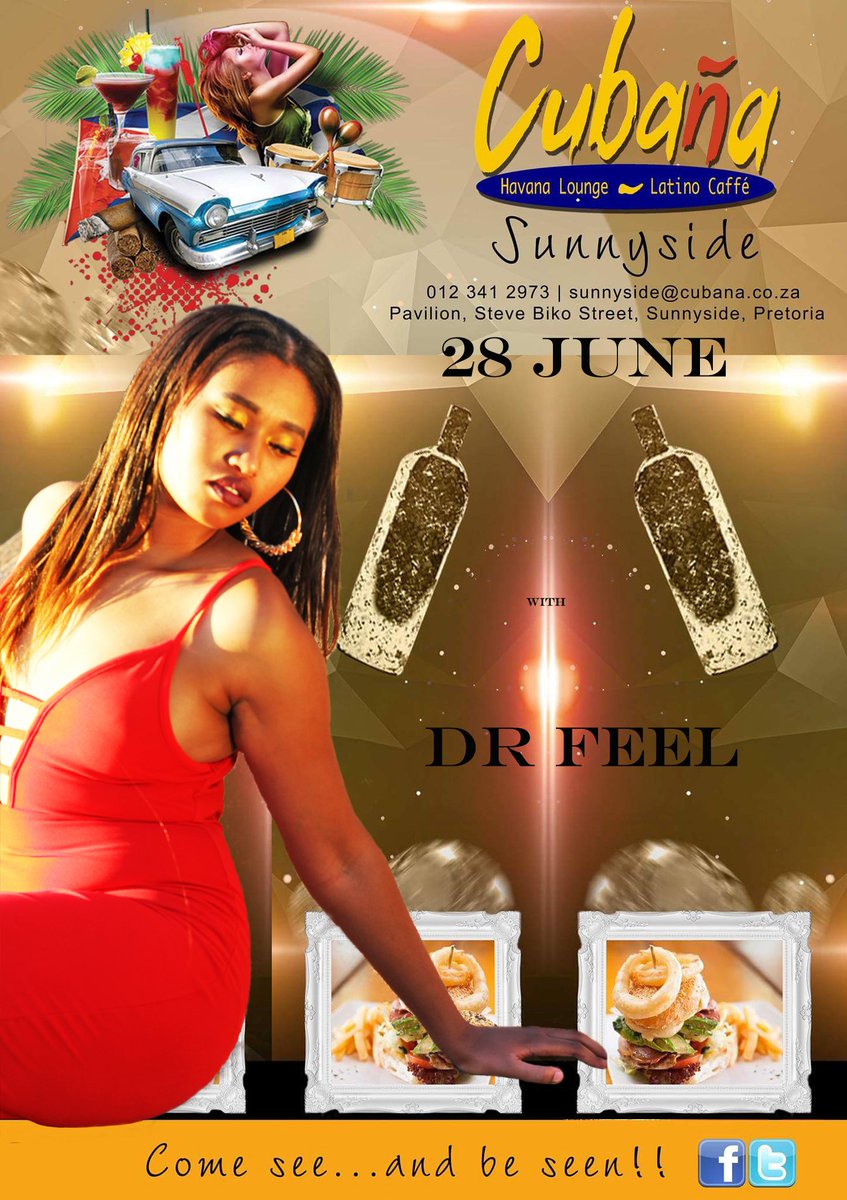 drfeelsafans's tweet photo. Catch me at @CubanaSunnyside this Wednesday.  Come through and let's have an amazing evening. 
Cubana | Lounge &amp; Bar | Great Vibes https://t.co/oQfxQqILwX