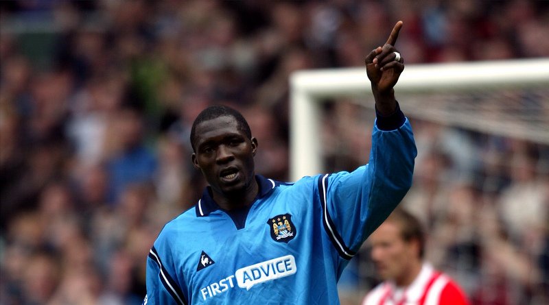 ManCity's tweet photo. Today, on the anniversary of his tragic passing, we remember Marc Vivien-Foe. May he rest in peace. https://t.co/TpGIsptTlH