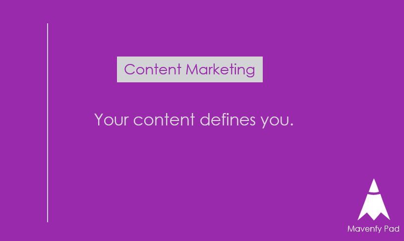 Mavenfy's tweet photo. The #content you share reflects your brand. #ContentMarketing https://t.co/mgoKcMEDz1
