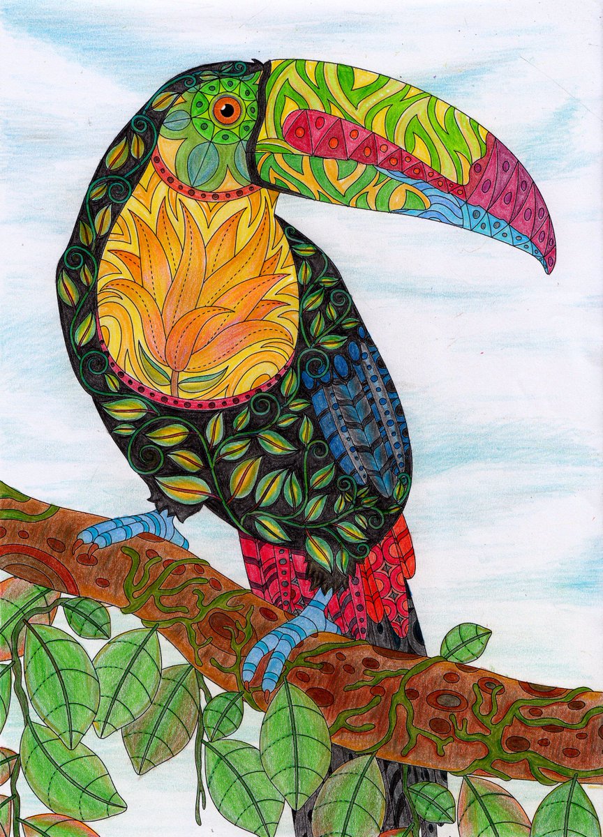 VividPublishers's tweet photo. The Keel-Billed Toucan by #vividpublishers
More awesome #coloringforadults #adultcoloring book available now: https://t.co/xDNF12b55i https://t.co/8SGlW612T2