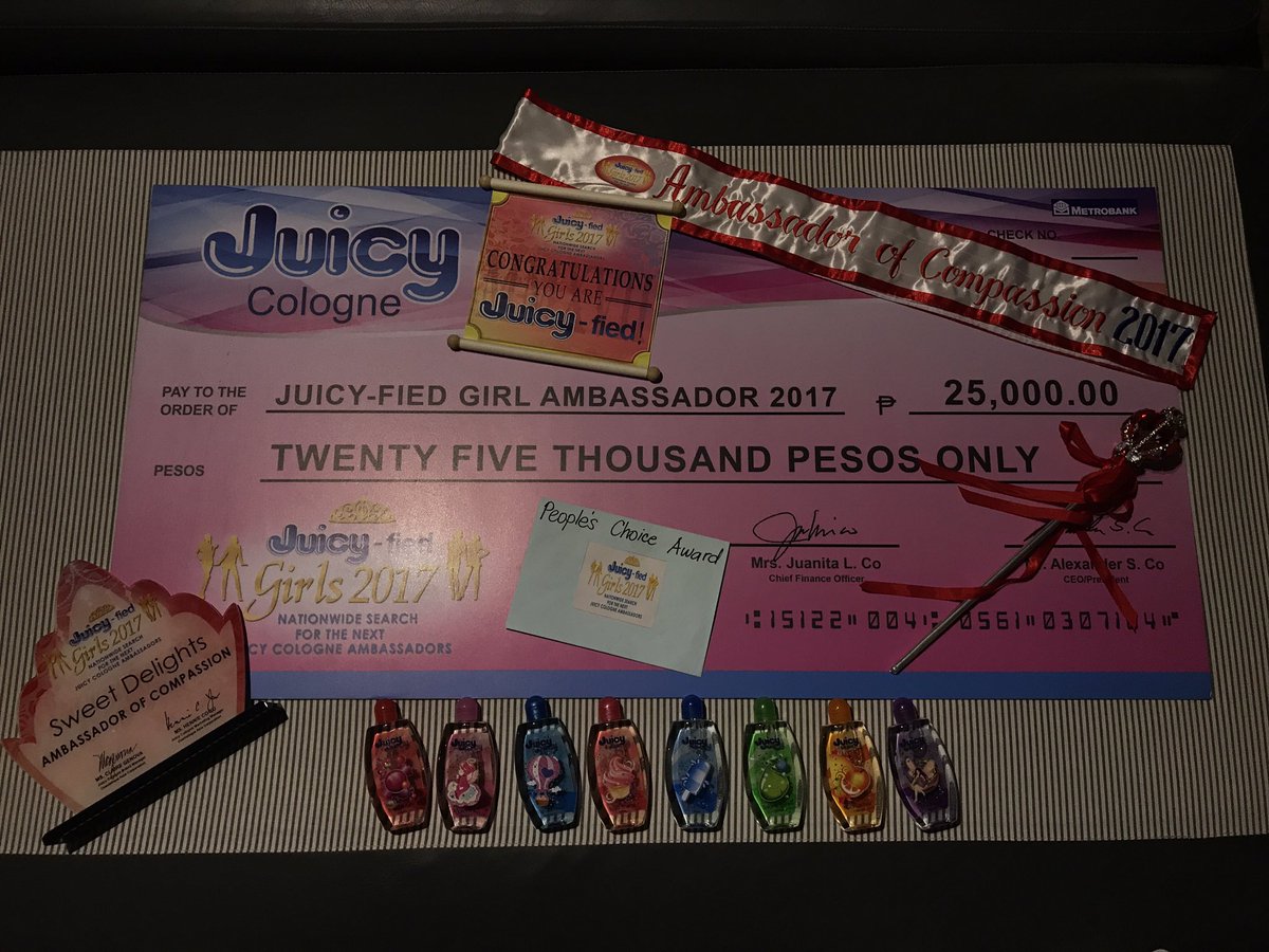 masuazusa's tweet photo. Thank you po so much @Juicy_Cologne &amp; of course to my family and friends who supported me 😘 #JuicyfiedGirls2017 #JuicyfiedGirlsxBOKQKathryn https://t.co/G0mjSihitx