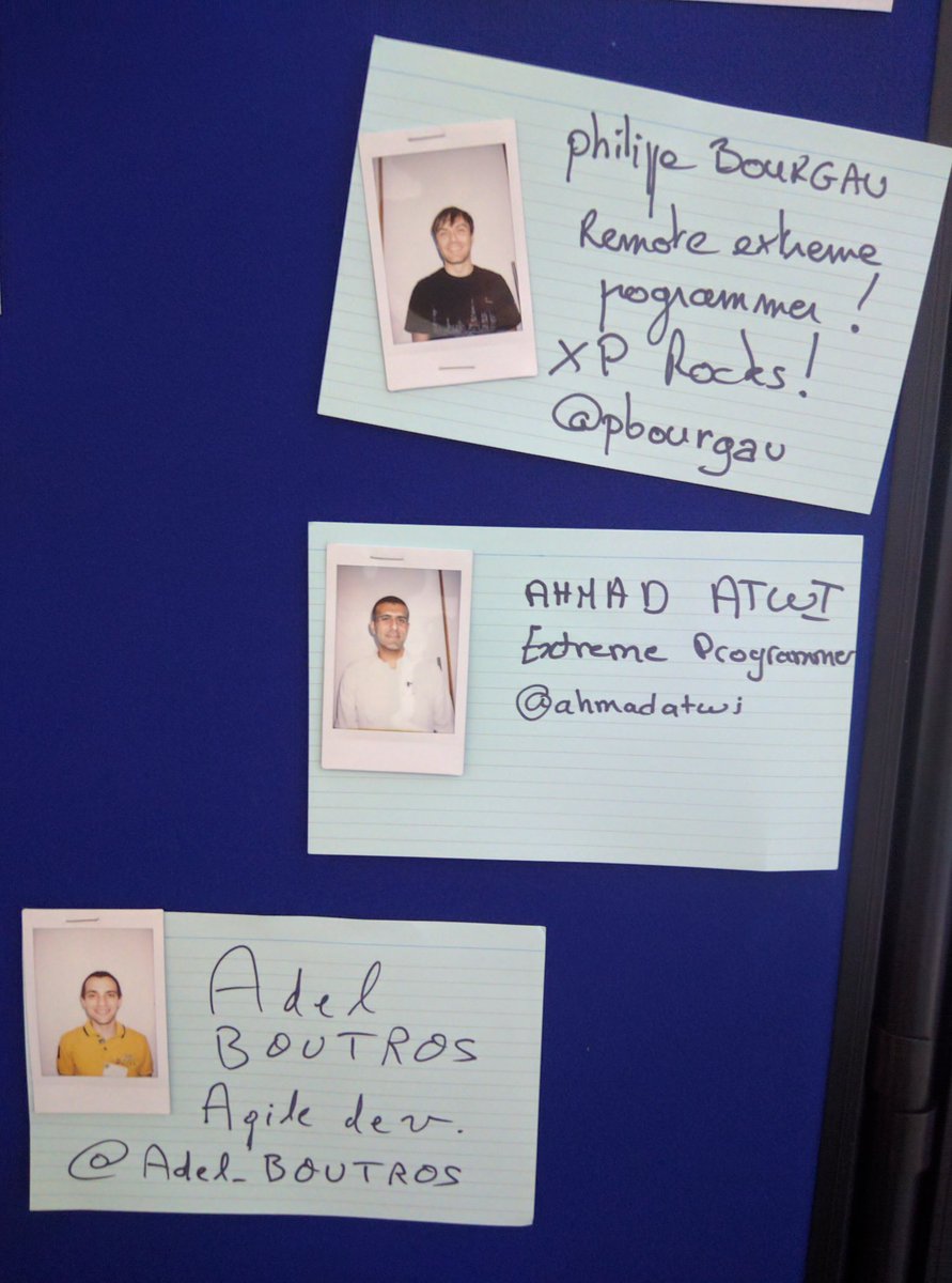 ahmadatwi's tweet photo. Our id cards on the photo wall at #spaconf17 @pbourgau @Adel_Boutros @Work_at_Murex #Murex https://t.co/2K27R3Sv8Z
