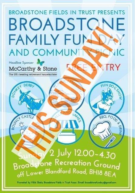 broadstone_fita's tweet photo. BROADSTONE FAMILY FUN DAY IS THIS SUNDAY (2nd July). Loads of things to do and see... great fun for all the family. Free entry. https://t.co/W0QW0txFEL