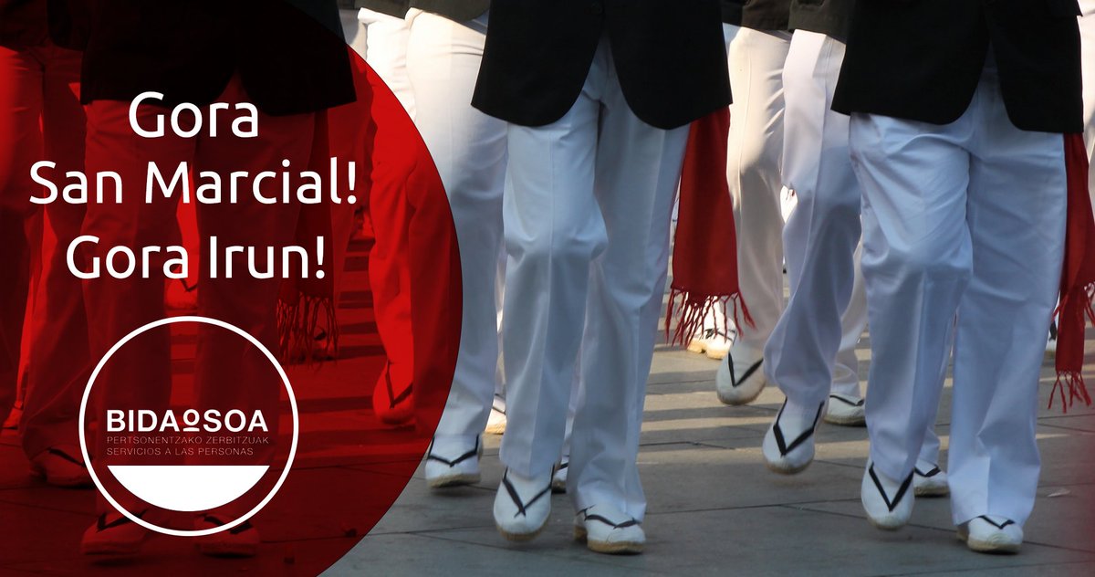 BidaOsoa's tweet photo. Llegan los días más especiales del año. Desde #BidaOsoa os deseamos a todos que paséis unos días geniales. ZORIONAK #Irun! #sanmarciales2017 https://t.co/FDaUN1cyC5