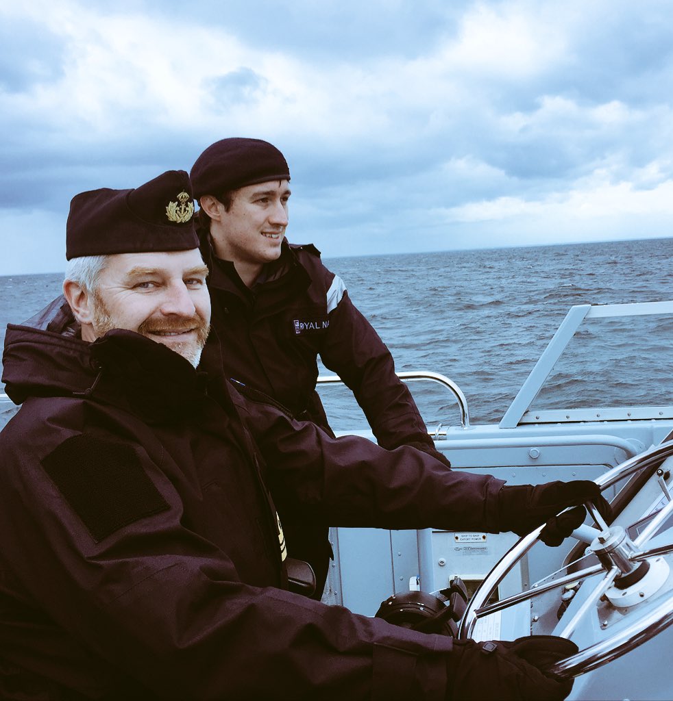 HMS_Biter's tweet photo. Nice to have LT Cdr Agar the Commanding Officer of the Swedish Navigation training ships onboard @HMS_Biter today. https://t.co/GCO41Gf1Ik