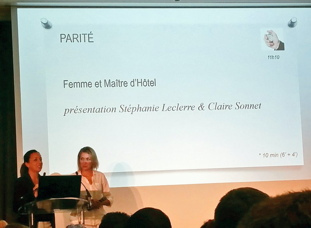 Gourmande75's tweet photo. #femmes à l'honneur #oservice #stephanieleclerre &amp; #clairesonnet rappellent l'importance de l'humain en salle &amp; sur les #reseauxsociaux https://t.co/hfMODfBNW6