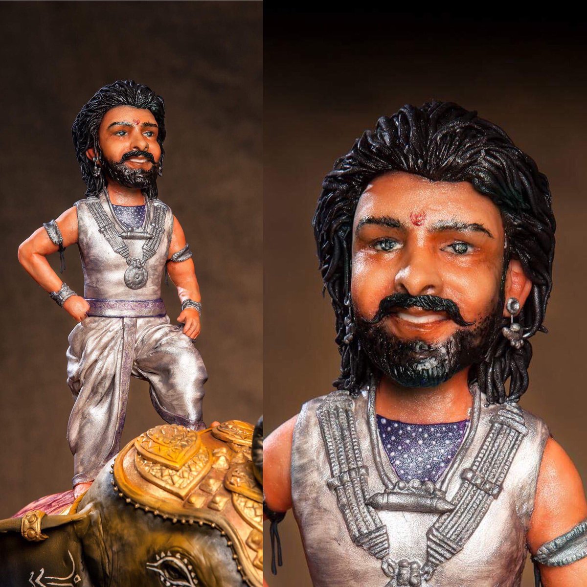 CakeCanvas's tweet photo. Bahubali Cake 
My tribute to the magnum opus 
Bale bale bale Bahubali #1000croreBaahubali #Baahubali2 #cakemastes #Prabhas #SSrajamouli https://t.co/NKVC6pSQDt