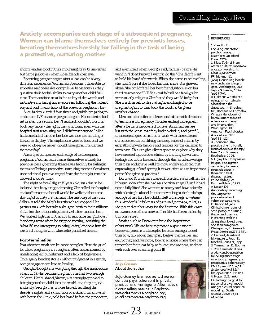 This article is written by the manager of Alternatives and her work with grieving parents. #loss #miscarriage #stillbirth #IUD