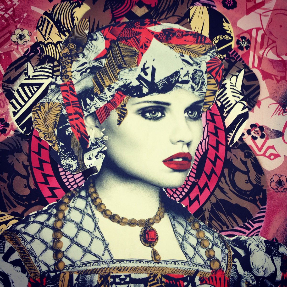 New work experimentation in studio #stencilart #streetart #wip