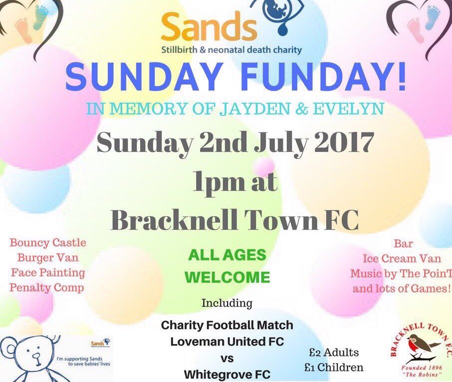 SANDSFUNDAY's tweet photo. Less than a week to go until @SandsUK Sunday Funday

Raffle now includes family package (4 tix) to any 17/18 @ReadingFC home league fixture! https://t.co/SupHly4Gp5