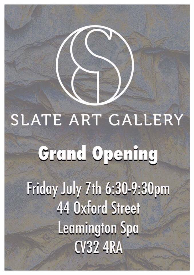 The Grand Opening of 'Slate Art Gallery' in Leamington Spa! Would love to see you there 😘🎨 #leamingtonspa #Warwickshire #artist #gallery