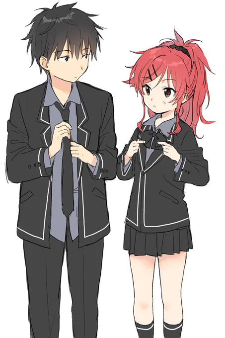 お題/中学生の霞と明日葉 中2と中1なりたてくらい。制服は中高共通なのかな…。ありがとうございました! 