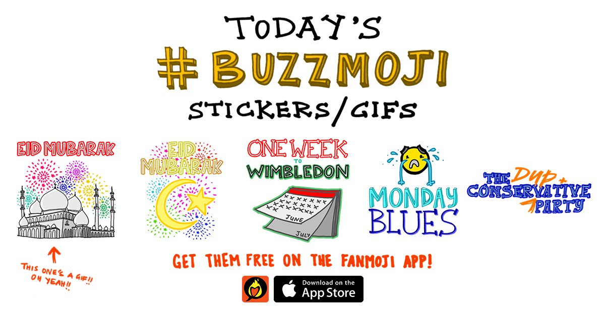 #EidMubarak 
#Wimbledon2017 countdown begins.
#DUPCoalition agreed
All these GIFs &amp; stickers free. More everyday!
📲 apple.co/2qq16WV
