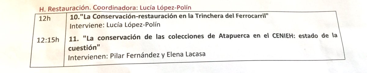 FATAPUERCA's tweet photo. @lucia_lpolin @iphes y #PilarFndezColón  @CENIEH #workshopTrinchera #fósiles #conservación https://t.co/E97BozMJW3