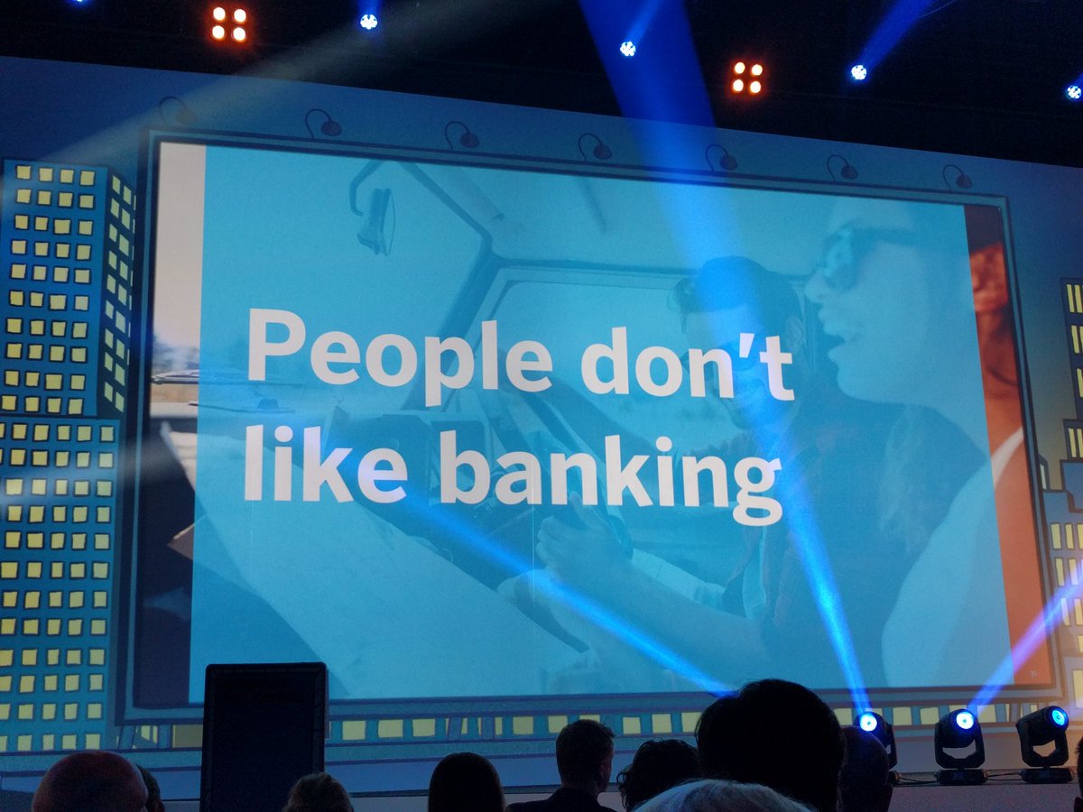 chelupas's tweet photo. "People prefer going to the dentist than banking" so true #Money2020Europe https://t.co/adRxKrEFXH