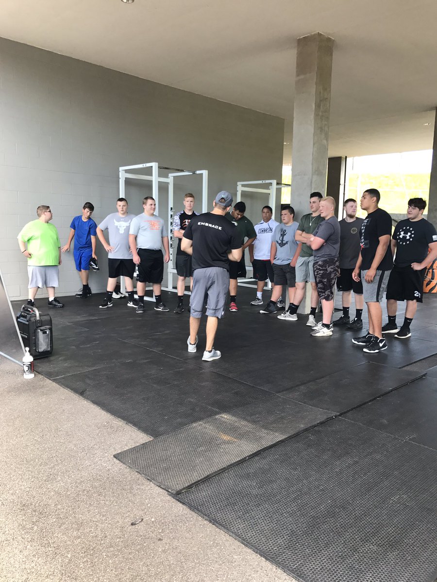 First day of summer workouts with Coach Long and <a href="/UEATC/">UE Athletic Training</a>. <a href="/UHSsportsMed/">UHS Sports Medicine</a> <a href="/UEFOOTBALL/">UE Football Booster</a> <a href="/UECSDTigers/">UECSD Tigers</a> @UHSSPA