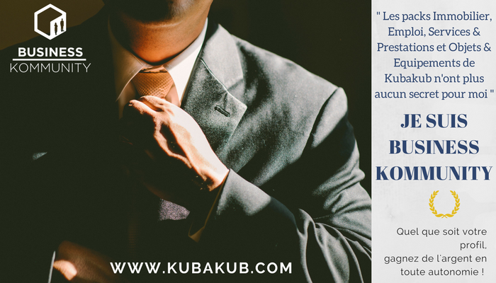 . En étant Business Kommunity, le seul investissement que l'on vous demande c'est d'apprendre à bien connaître nos produits <a href="/KubaKub_France/">KubaKub</a>