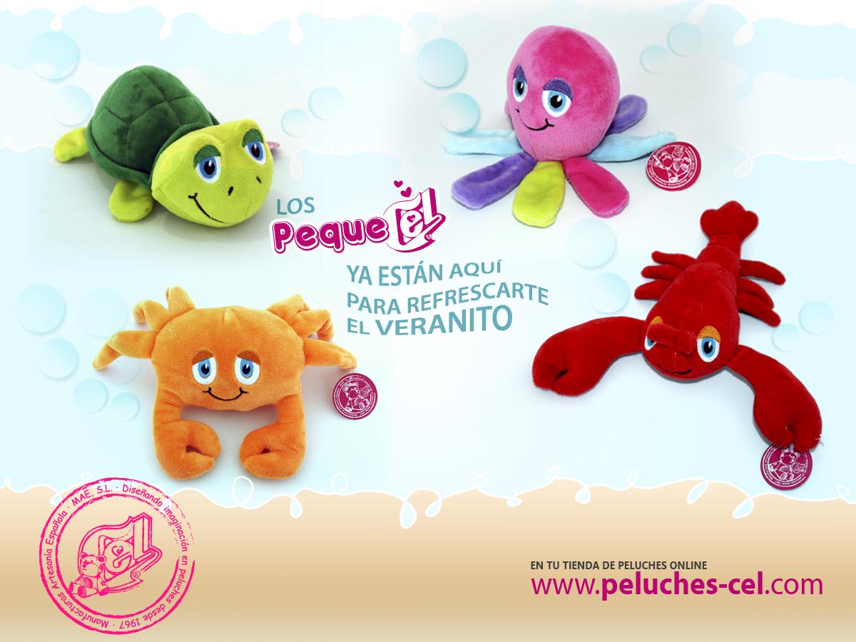 peluchesVIRyCEL's tweet photo. ¡Buenos Días! #CangrejoDeRío un #Cangrejo un #pulpo y una #TortugaMarina de #PequeCel. Este #Verano a disfrutar de ellos!!! #PeluchesCel https://t.co/pirTsQgqFD