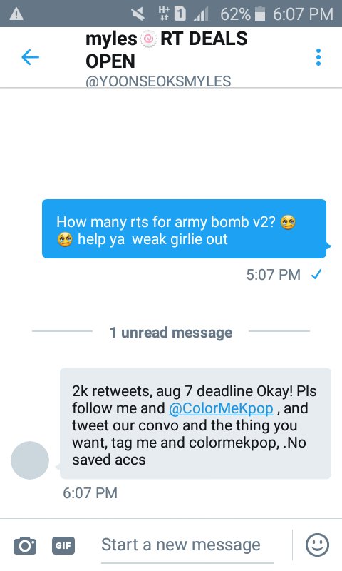 rutosjjf's tweet photo. [HELP RT!]
If i reached 2k rts, @YOONSEOKSMYLES &amp; @ColorMeKpop will buy me an Army Bomb v2 😭 HELP ME,PLEASE RT 😢 
⚠NO SAVED ACCS ⚠ https://t.co/COqnftqBlU