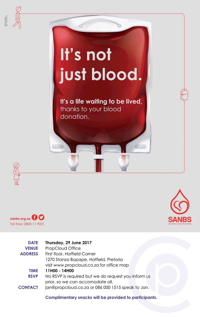 CityTshwane's tweet photo. Thursday, 29th June, Blood drive in Pretoria @theSANBS https://t.co/8tJZ70WwF2