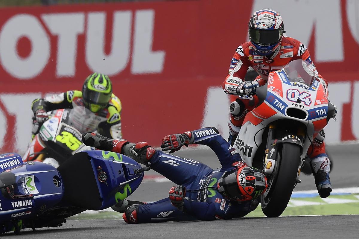 MotoGP's tweet photo. "It was everything or nothing” - #MV25 

#DutchGP REACTION 📰
 https://t.co/Vl3bB2wB19 https://t.co/LaRYpyzjoZ