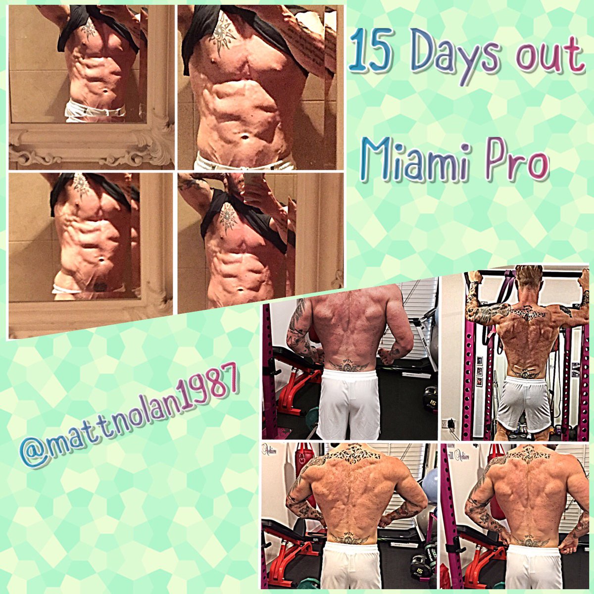 fuelfactorysw's tweet photo. @NolzyMatt looking on point and sharp 15 days out from @miamiprofitness #lookinggood https://t.co/KdIaLNJJlx