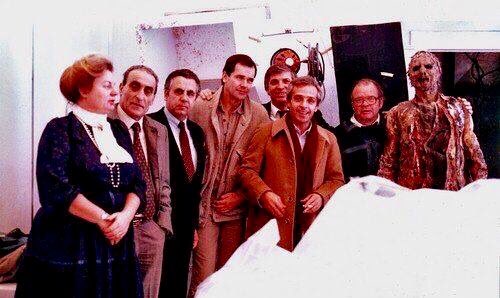 The Bird With The Crystal Cleavage David Warbeck Lucio Fulci And Schweick The Zombie Among Others Behind The Scenes Of The Beyond 1981 The Bird With The Crystal Cleavage David Warbeck Lucio Fulci And Schweick The Zombie Among Others Behind The Scenes Of The Beyond 1981
