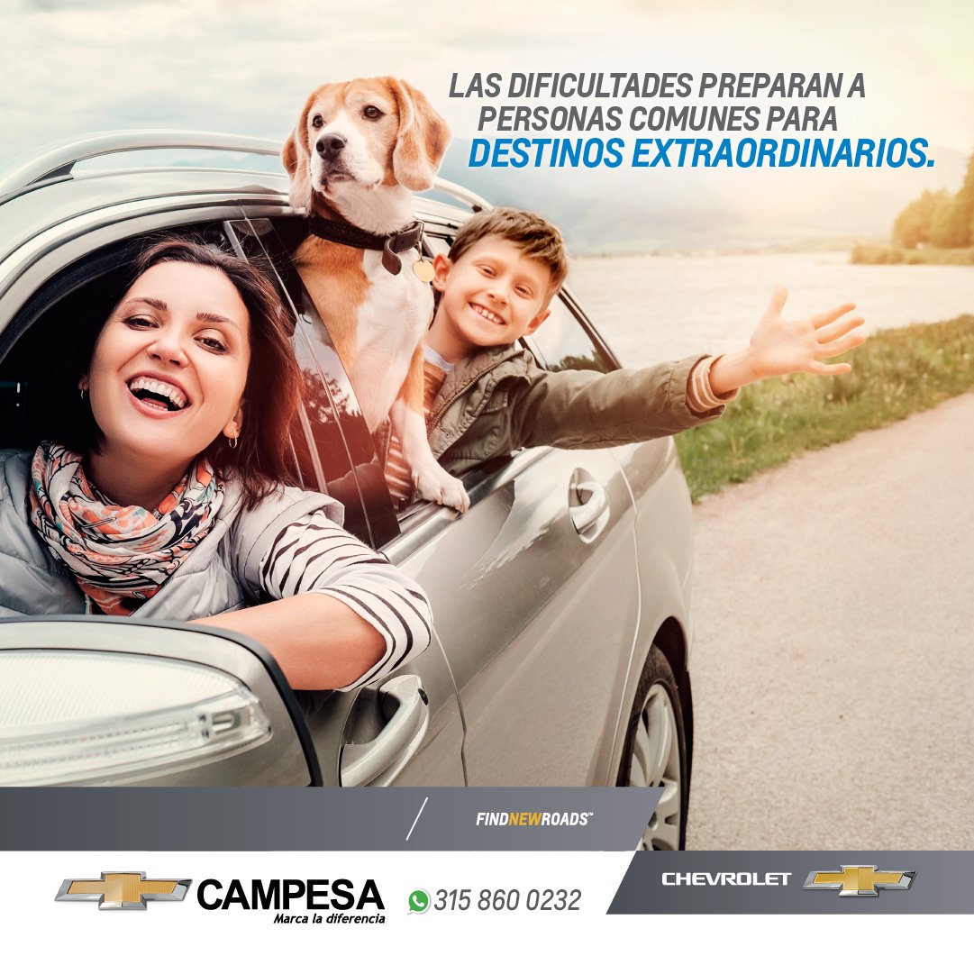 CampesaSA's tweet photo. Las dificultades preparan a las personas comunes para DESTINOS EXTRAORNIDARIOS. #CAMPESA #MarcaLaDiferencia #FelizLunes #FelizSemana https://t.co/YNs6xSNEiR