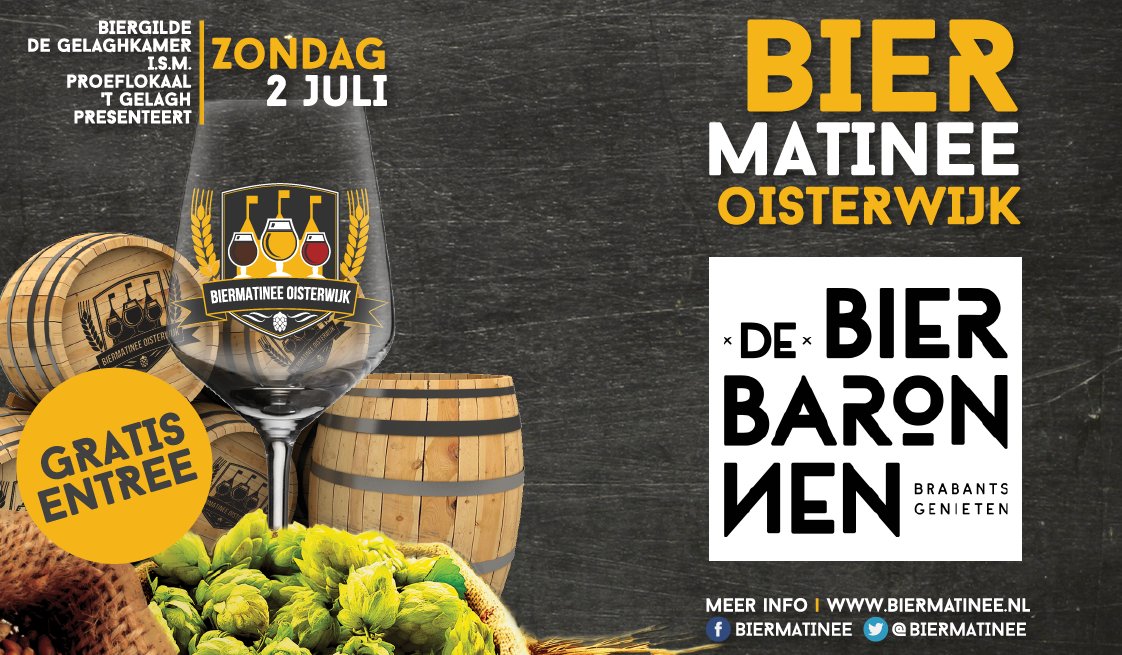De 22e deelnemer aan het Biermatinee: De Bierbaronnen #Biermatinee #Oisterwijk