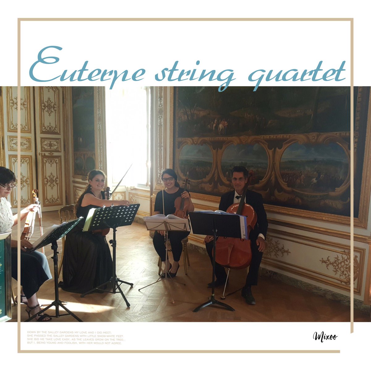 Euterpeviolon's tweet photo. Notre derniere prestation en quatuor au chateau de #Chantilly 🎻🎻🎻🎻 #quatuor #eventmusic #quartet https://t.co/zWYs1uo8W2