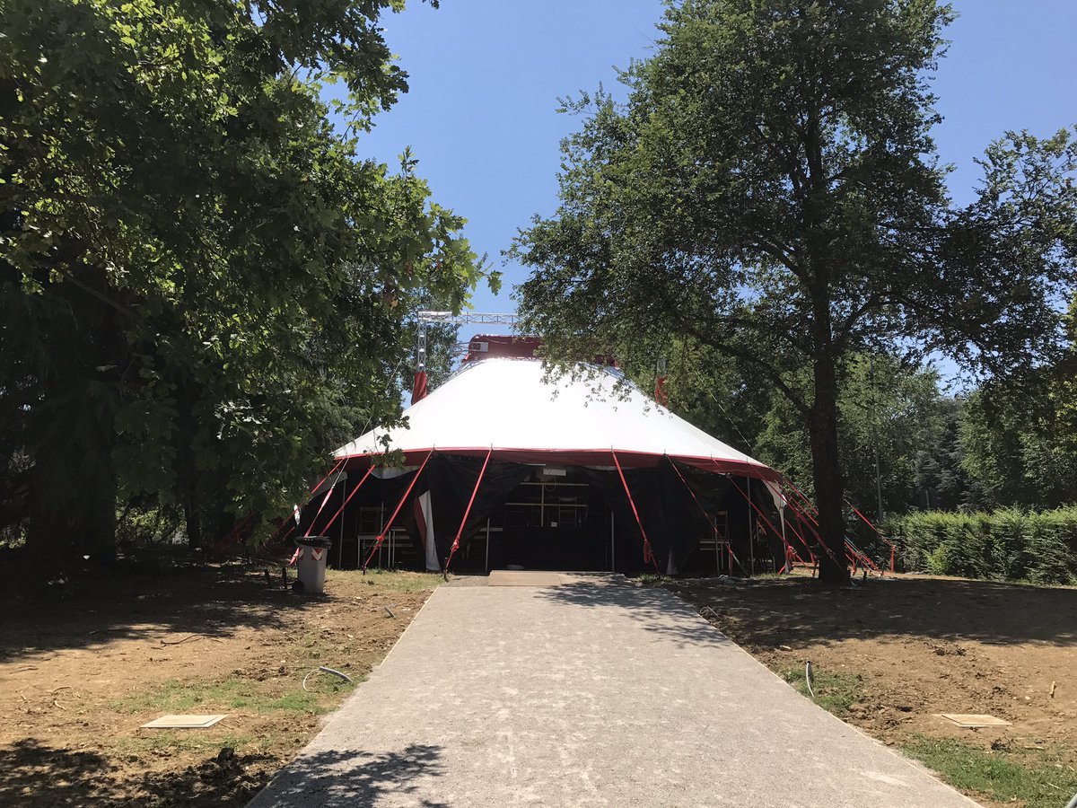 Lavori in corso all#ITCTeatro: sta arrivando l'#ITCLab! #chapiteau #argine #sanlazzaro