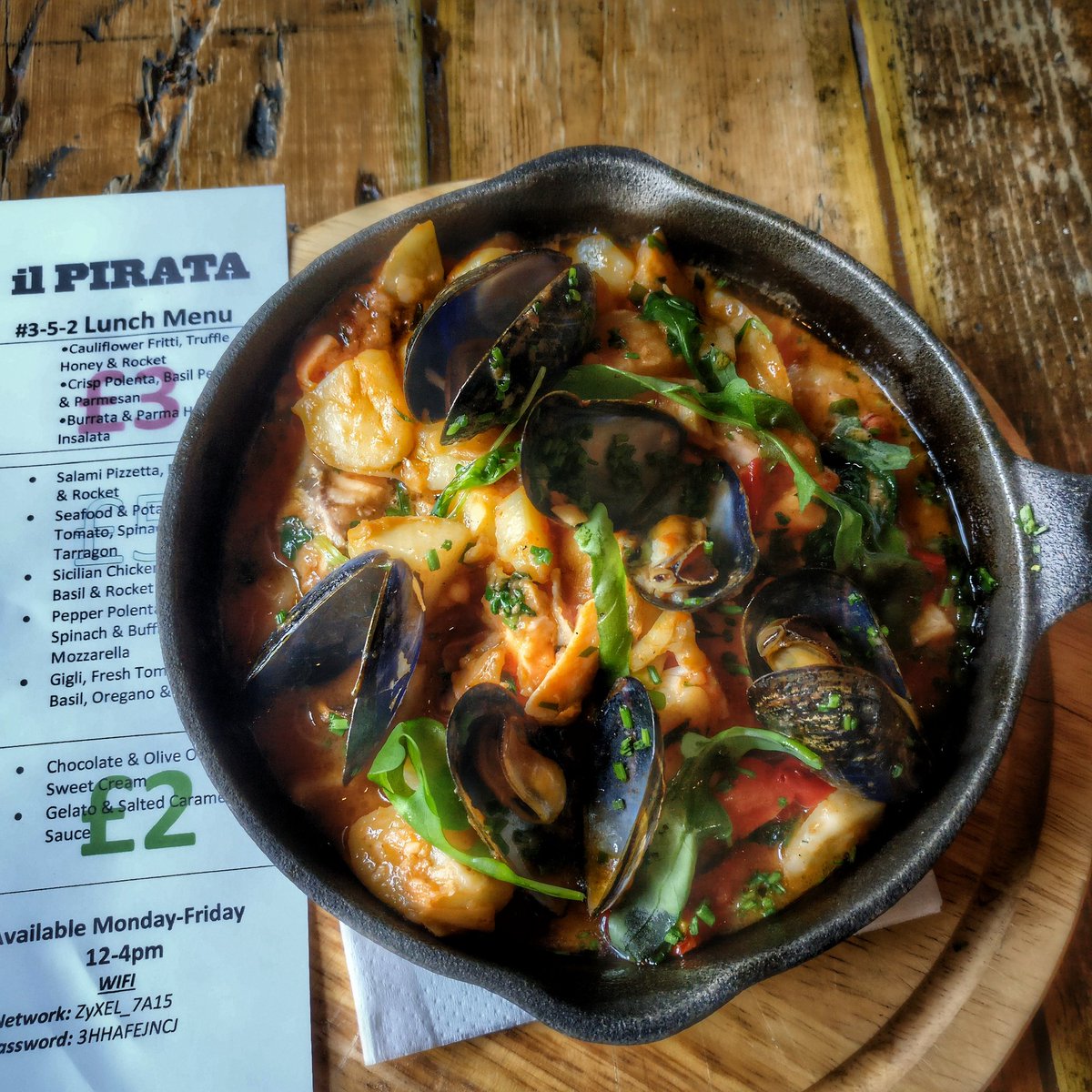 ilpiratabelfast's tweet photo. Monday's #352 has just landed! How about this Potato and seafood Ragu to tickle your taste buds?? #lunch #fromthepass https://t.co/I4LQTmAble