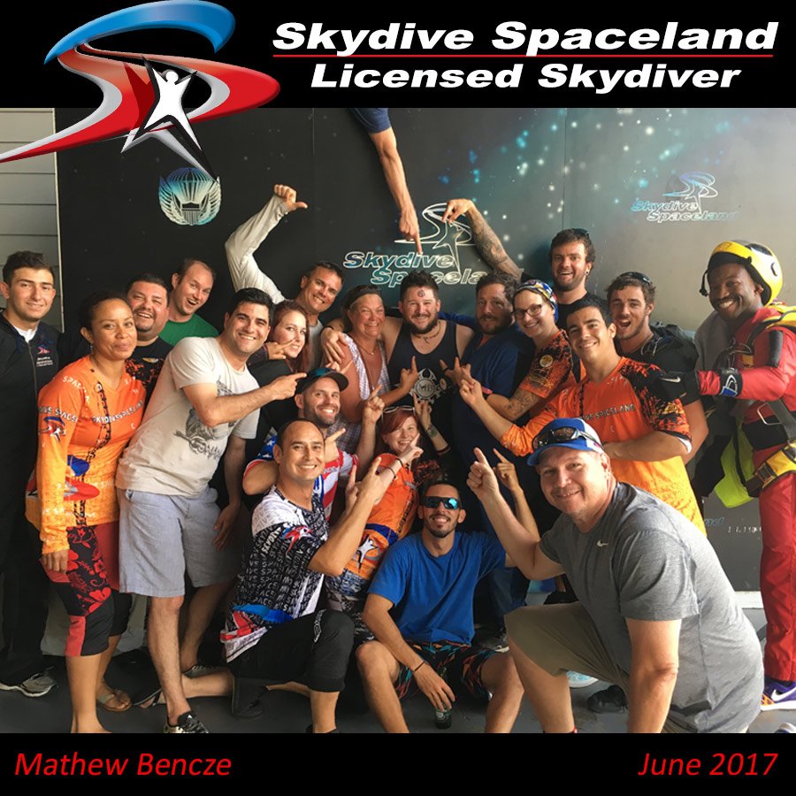 SDSpaceland's tweet photo. The A license craziness continues.. Huge congrats to Mathew on his A license! Thanks for visiting us from Canada! #SpacelandGrad #CanadaEh https://t.co/DhYoNkBtLt