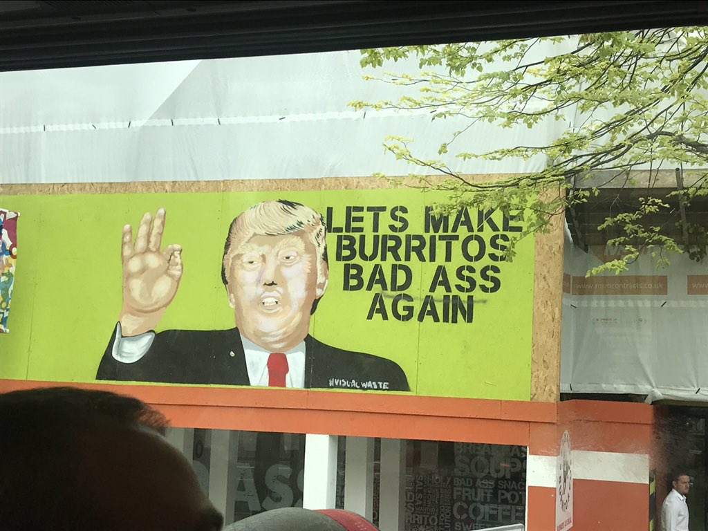 DAntonioSteven's tweet photo. This is from Belfast in Northern Ireland. Proof American politics has worldwide impact. #scireland2017 https://t.co/LPkr2tT7jI
