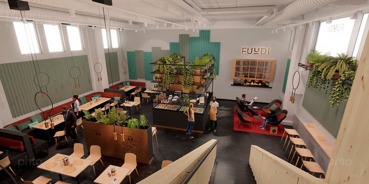 Pinto_Design's tweet image. Herkullista ruokaa tyylikkään industrial-henkisessä miljöössä! Vastaamme uuden ravintola Fuudin tilasuunnittelusta #pintodesign #fuudi
