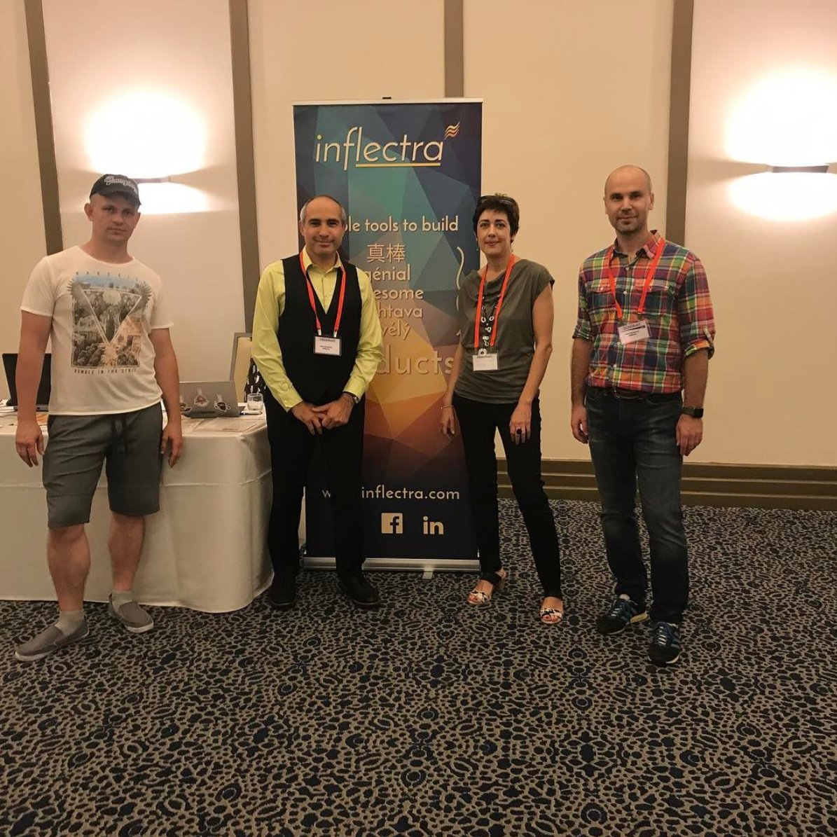 dmarkovtsev's tweet photo. Team @inflectra #devgeekweek 2017 https://t.co/N1Sa151Cqs