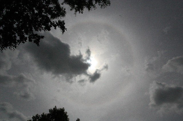 <a href="/NNweather/">Northamptonshire Weather</a> Solar halo just now over Kettering.