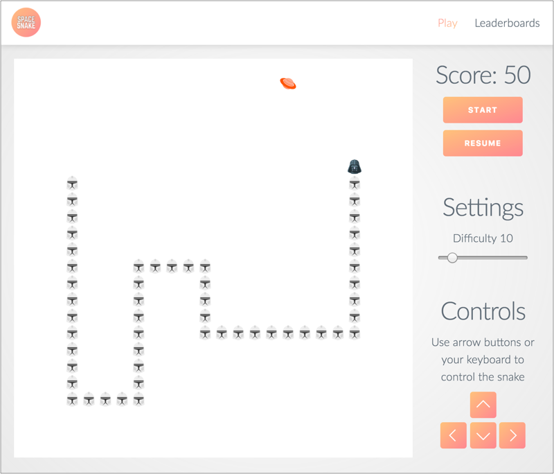 JavaScriptDaily's tweet photo. Space-Snake: A Desktop Game Built with Electron and Vue.js - https://t.co/iLZcCYlMqN https://t.co/VPZU9xgJiJ