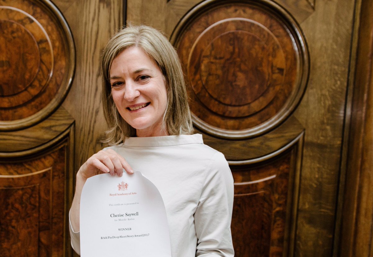 pindropstudio's tweet photo. Congratulations @cherisesaywell Winner of the @royalacademy &amp; Pin Drop Short Story Award 2017! https://t.co/cUPRpWP9uD https://t.co/ujk5W353Ij
