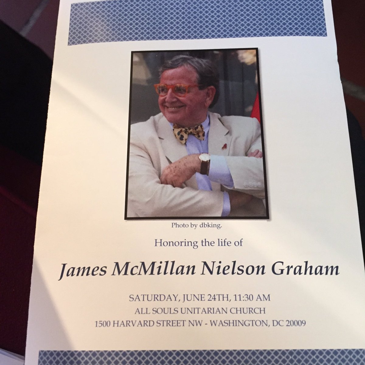 DCLGBTQ's tweet photo. Former Council Member #JimGraham home going ceremony took place Saturday. @MayorBowser spoke fondly of his work to improve the District. https://t.co/UvYowxsZxX