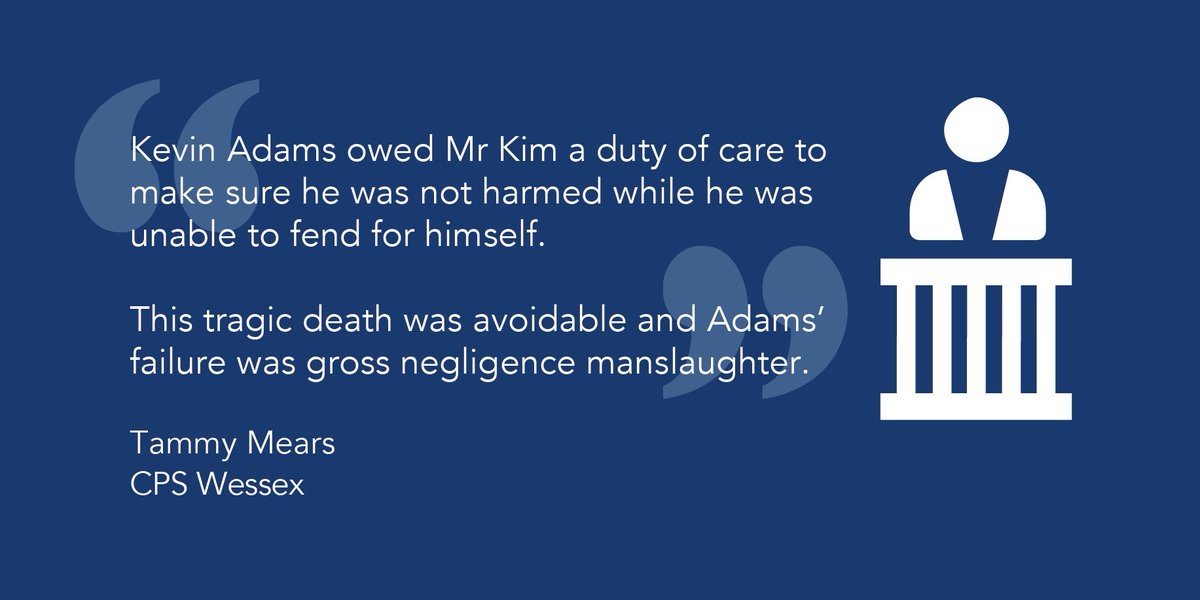 CPSUK's tweet photo. Kevin Adams, who failed to prevent the death of a sexual partner, jailed for his manslaughter at #Bristol CC today: https://t.co/GZPfj3eRkm https://t.co/LXC8yte3kh
