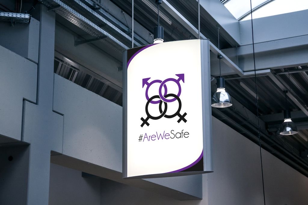 RoyalDesigns1st's tweet photo. We had the honour of working with university students on a #AreWeSafe campaign. Here is the logo we did for them https://t.co/CXIg9X0WK6