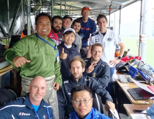 Yesterday's question was what do you call a group of umpires. Today, what do you call a group of match analysts? #hwl2017